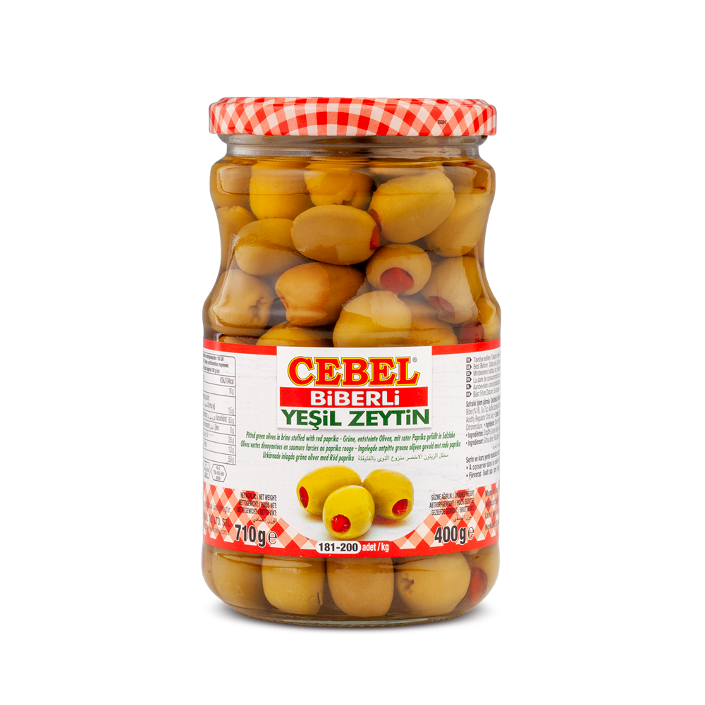 Pepper Stuffed Green Olives