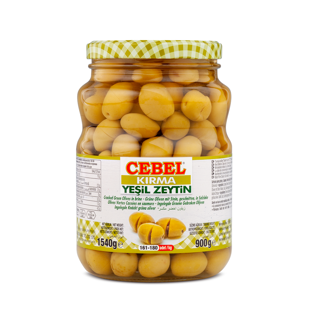 Pickled Cracked Green Olives